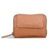 ava - genuine leather meduim top zip wallet